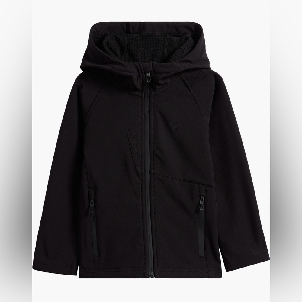 Kids Spyder Soft-shell Hooded Jacket. 4T